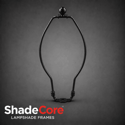 12" Black Harp & Finial Set ID: 9736