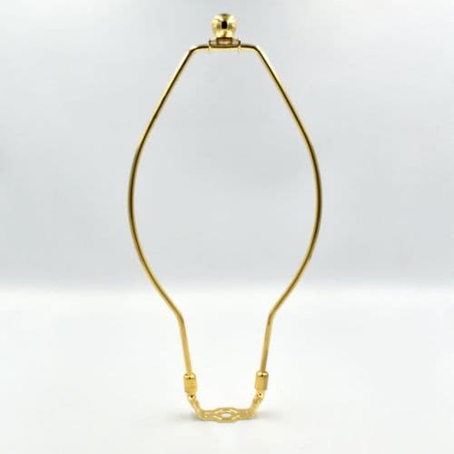 12" Gold Harp & Finial Set