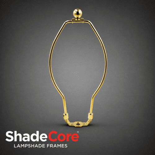12" Gold Harp & Finial Set ID: 9742