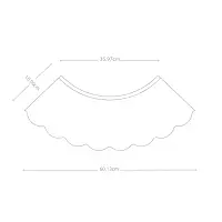 125mm Scalloped Edge Lampshade Self-Adhesive Panel