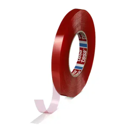 12mm Double-Sided Self-Adhesive Red Tesa Tape 50m roll