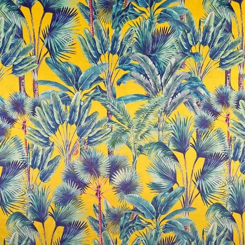 148cm Supreme Printed Velvet - Palm Springs Summer ID: 6010