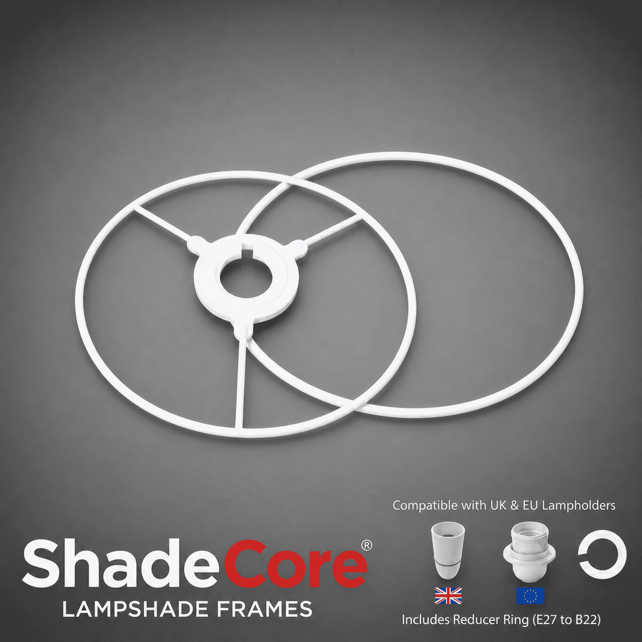 15cm Circular Lampshade Ring Set