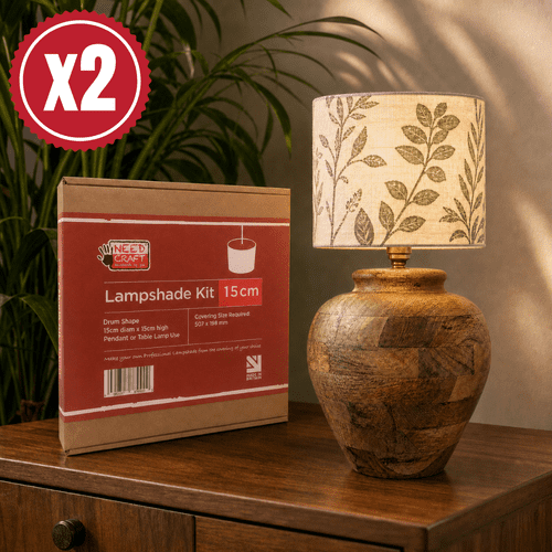 15cm Drum Lampshade Making Kit - Twin Pack
