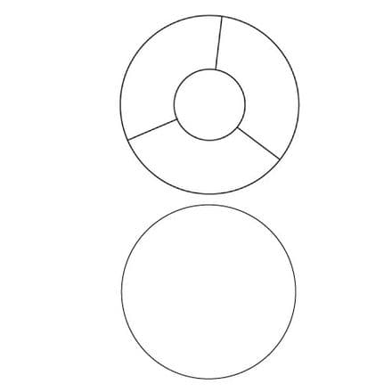 15cm Duplex Circular Lampshade Ringset