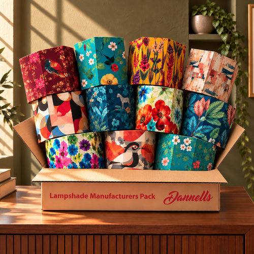 15cm Hexagon Manufacturers Pack - 50 Lampshades