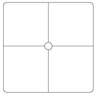 15cm Rounded Square Lampshade Frame Set