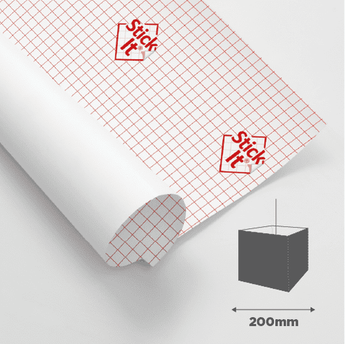 200mm - Square Self Adhesive Panel - 815mm Length