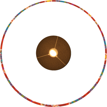 20cm Circular Lampshade Diffuser - Die Cut