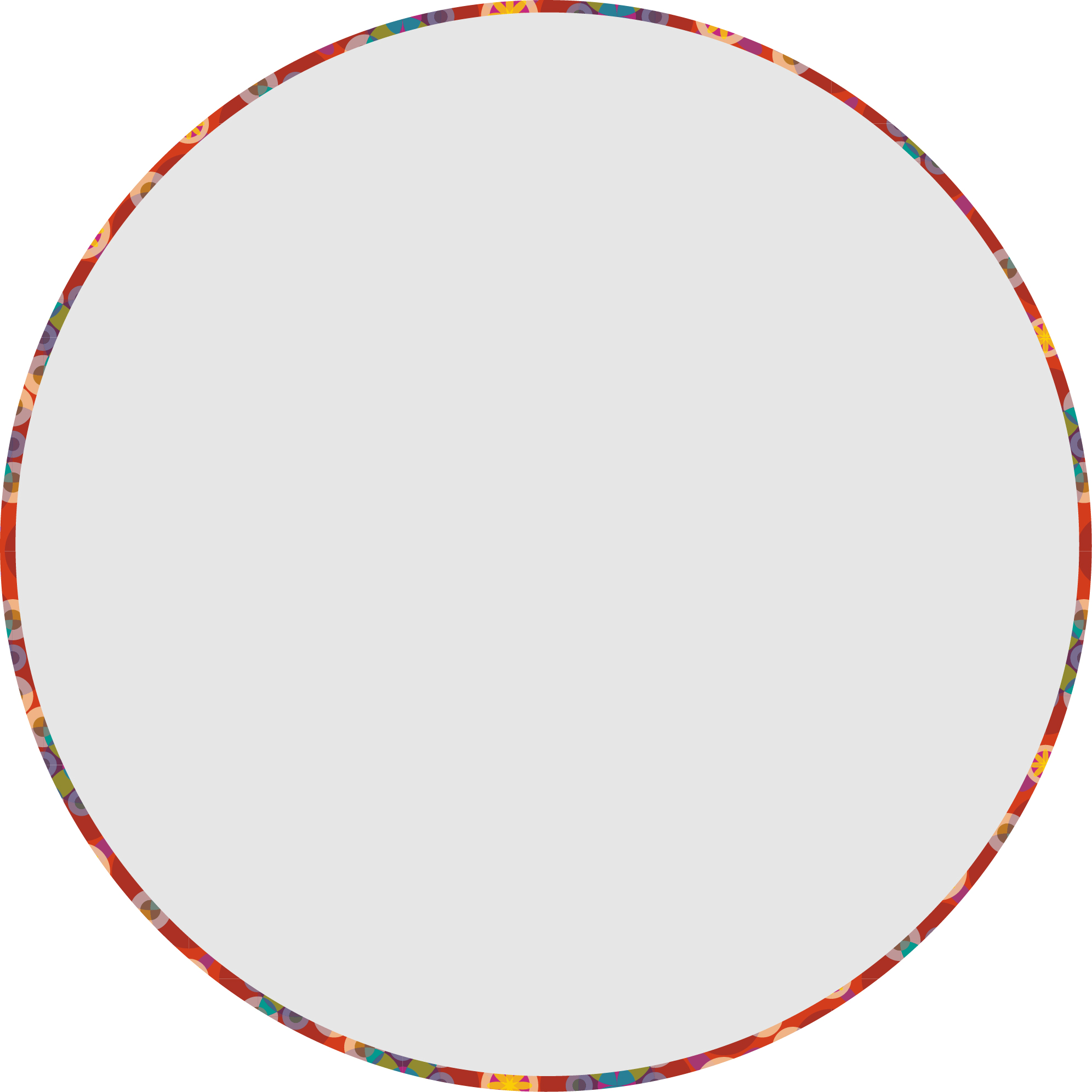 20cm Circular Lampshade Diffuser - Translucent polypropylene