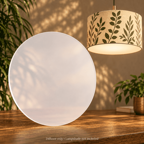 20cm Circular Lampshade Diffuser - Translucent polypropylene