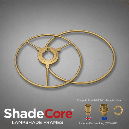 20cm Gold Lampshade Ringset