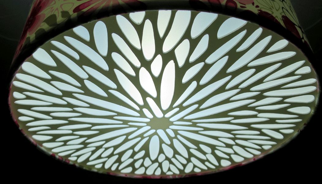 20cm Lampshade Diffuser Floral (2 part set)
