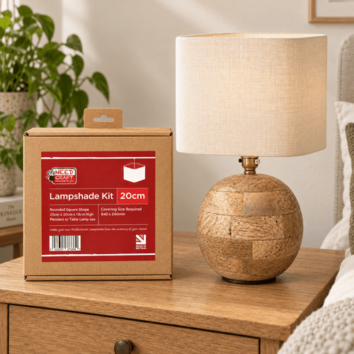 20cm Rounded Square Lampshade Making Kit