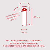 20cm x 100cm High - Floor Lamp Base Making Kit