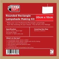 20cm x 10cm Rounded Rectangle Lampshade Making Kit