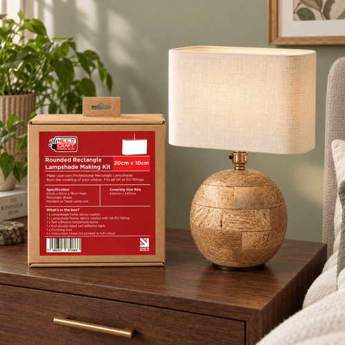 20cm x 10cm Rounded Rectangle Lampshade Making Kit