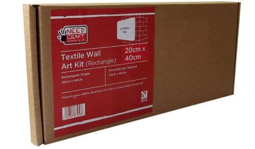 20cm x 40cm Rectangle - Textile Wall Art Kit