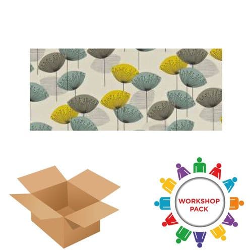 20cm x 40cm Rectangle - Textile Wall Art Kit - Workshop Pack ID: 2815