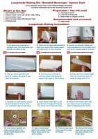 24 x 30cm Rounded Square Lampshade Making Kits -Trade Pack