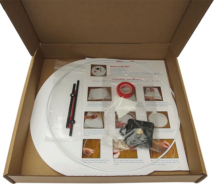 24 x Clock Making Kits - Mixed -  30cm Trade Pack