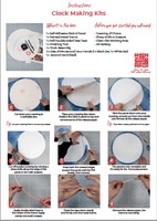24 x Clock Making Kits - Round -  30cm Trade Pack