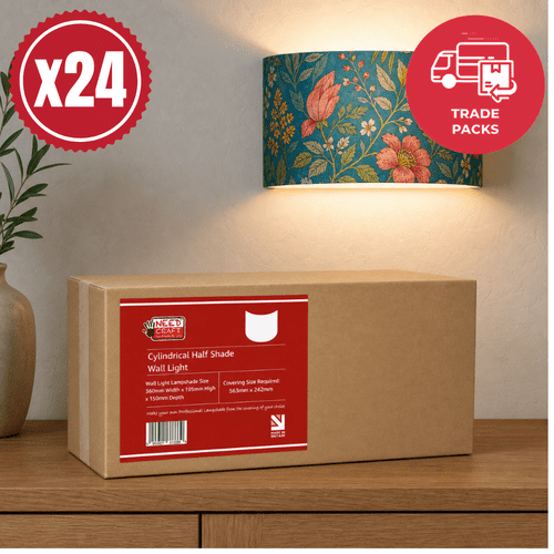 24 x Cylindrical Half Shade Wall Kit
