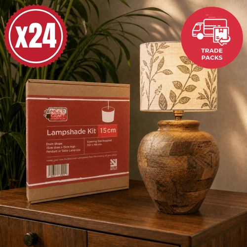 24 x Lampshade Making Kit Drum 15cm