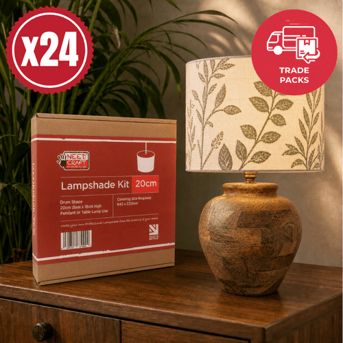 24 x Lampshade Making Kit Drum 20cm