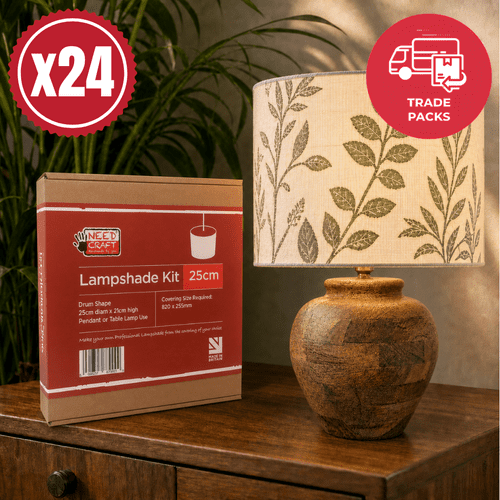 24 x Lampshade Making Kit Drum 25cm