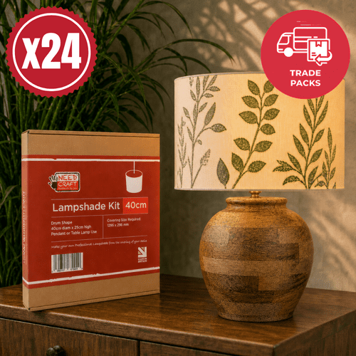 24 x Lampshade Making Kit Drum 40cm