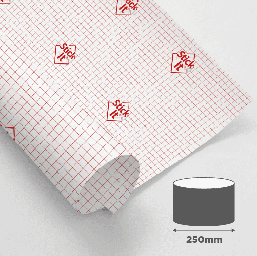 250mm Diameter - Premium Double-Sided Self Adhesive Panel