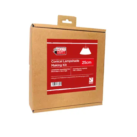 25cm Conical Lampshade Making Kit (Duplex Fitting)