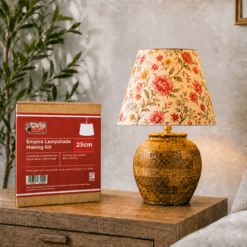 25cm Empire Lampshade Making Kit (Duplex Fitting)