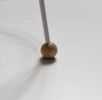 25mm Wooden Balls - Half Drilled -  Beechwood   - (36142)