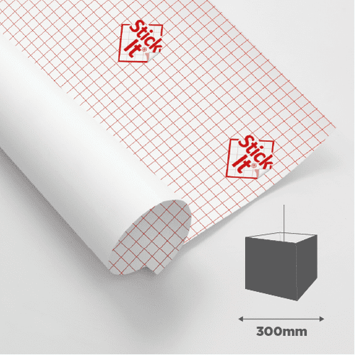 300mm -Square Self Adhesive Panel - 1215mm Length