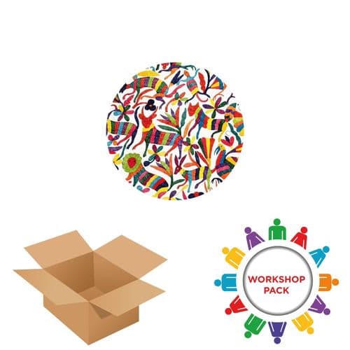 30cm Circle - Textile Wall Art Kit Workshop Pack  30 units