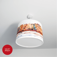 30cm Diameter x 21cm High - Digital Textile Print for Drum Lampshade