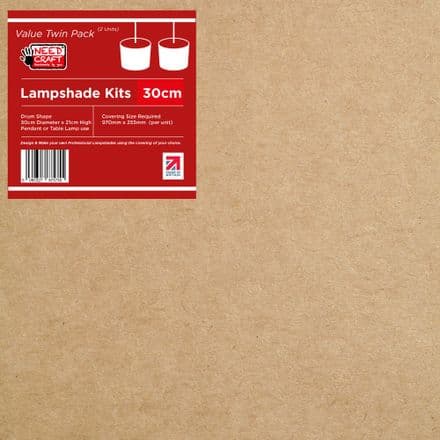 30cm Drum Lampshade Making Kit - Twin Pack