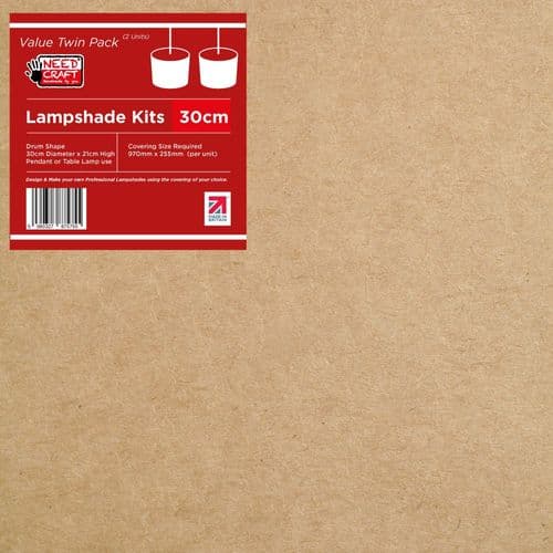 30cm Drum Lampshade Making Kit - Twin Pack