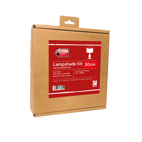 30cm Drum Lampshade Making Kit with US Spider Fitter (1/2" Washer)