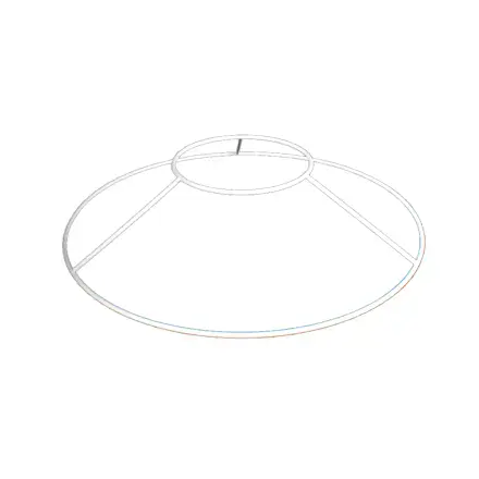 30cm Duplex Top Circular Lampshade Ring