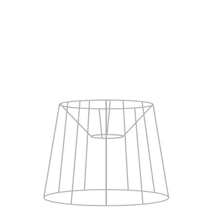 30cm French Tapered Drum Lampshade Frame with Duplex Fitting