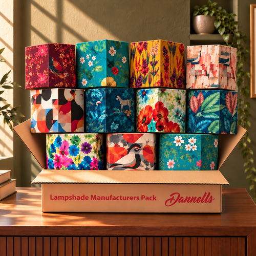 30cm Manufacturers Pack - 30 Square Lampshades