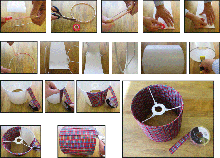 30cm Ribbon Lampshade Making Kit