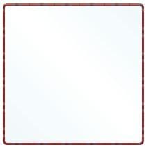 30cm Rounded Square Lampshade Diffuser  - Translucent polypropylene