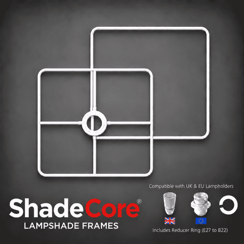 30cm Rounded Square Lampshade Frame Set ID: 2942