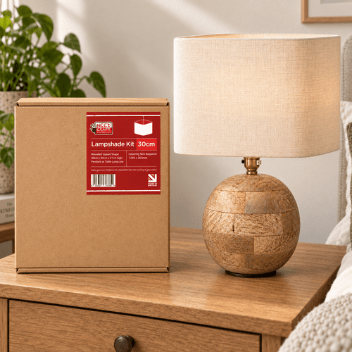 30cm Rounded Square Lampshade Making Kit