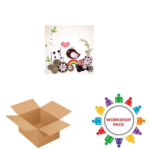 30cm Square - Textile Wall Art Kit - Workshop Packs ID: 459