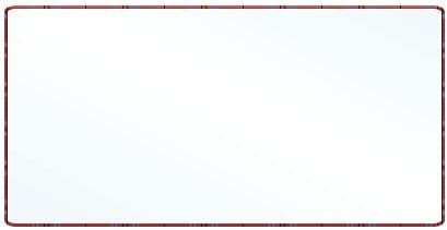 30cm x 15cm Rounded Rectangle - Lampshade Diffuser - Translucent polypropylene